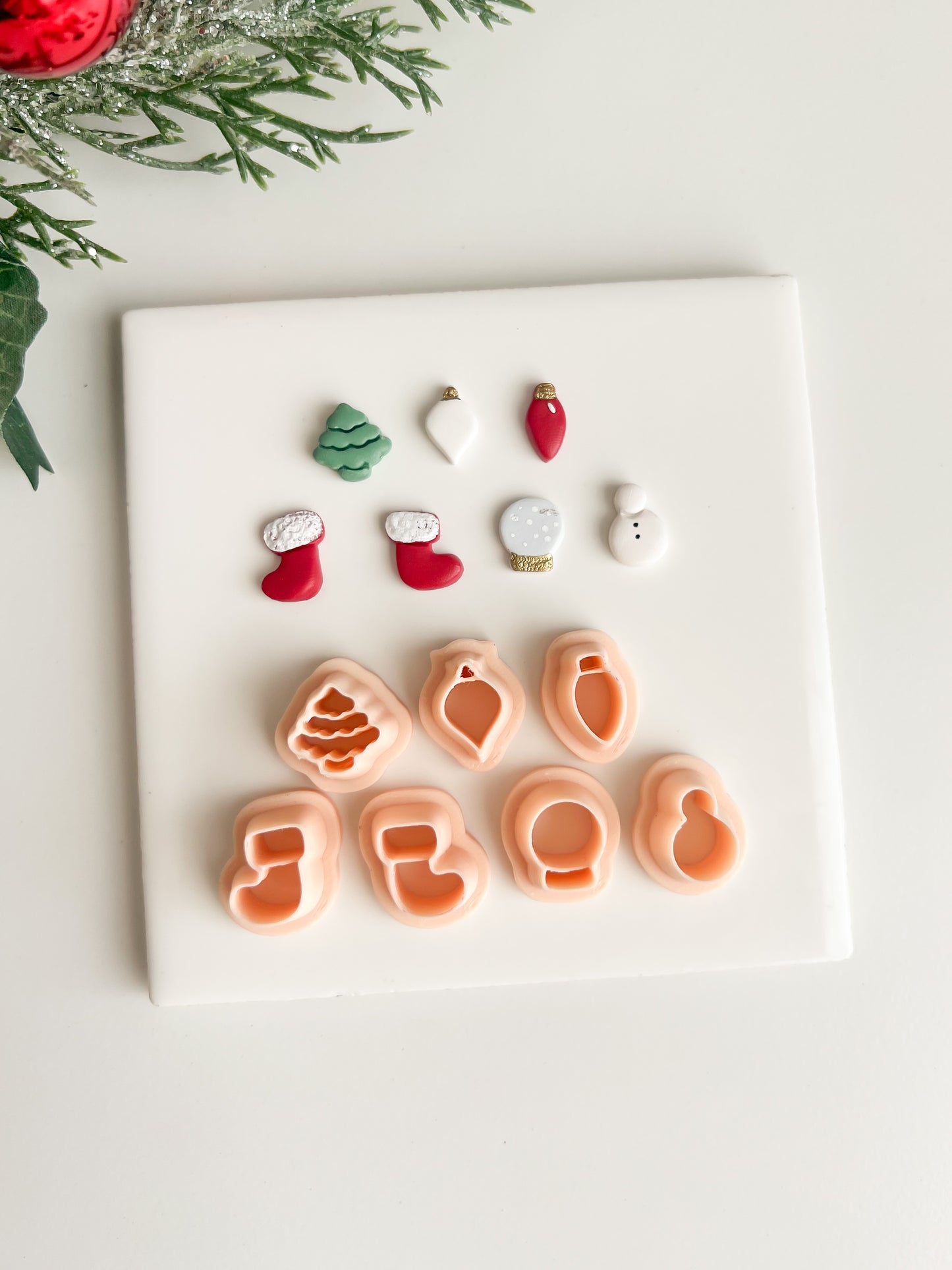 Seasonal Stud Pack No. 1 Clay Cutter | Seasonal Stud Pack No. 1 Polymer Clay Cutter Set for DIY Holiday Earrings Festive Jewelry and Handmade Seasonal Accessories