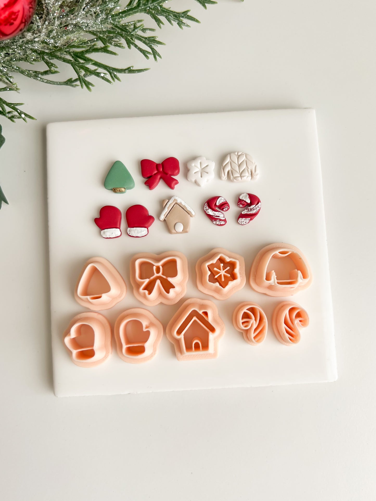 Cozy Winter Stud Pack Clay Cutters | Cozy Winter Stud Pack Polymer Clay Cutters for DIY Winter Earrings Seasonal-Themed Jewelry and Handmade Cozy Accessories