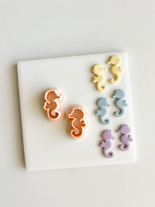 Sea Horse Clay Cutter | Sea Horse Polymer Clay Cutter for DIY Ocean Earrings Beach-Themed Jewelry and Handmade Nautical Accessories