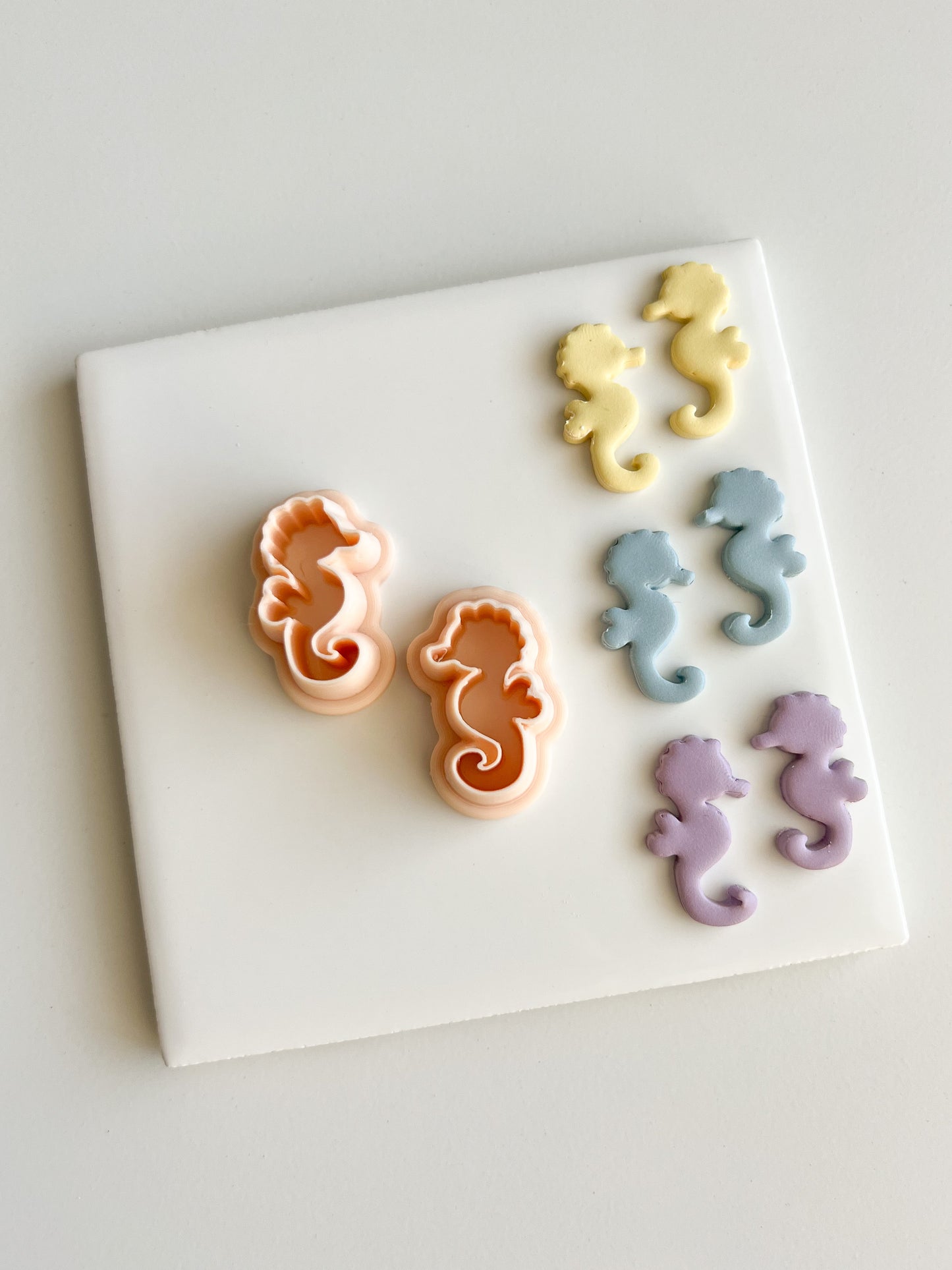 Sea Horse Clay Cutter | Sea Horse Polymer Clay Cutter for DIY Ocean Earrings Beach-Themed Jewelry and Handmade Nautical Accessories