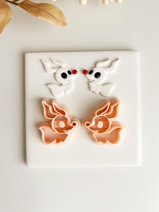 Zero Nightmare Before Christmas Dog Clay Cutter Ghost Dog | Zero Nightmare Before Christmas Dog Polymer Clay Cutter for DIY Halloween Earrings Movie Jewelry and Handmade Spooky Accessories