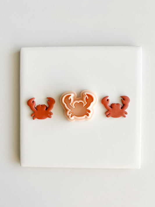 Crab No. 1 Clay Cutter | Crab No. 1 Polymer Clay Cutter for DIY Nautical Earrings Ocean-Themed Jewelry and Handmade Beach Accessories