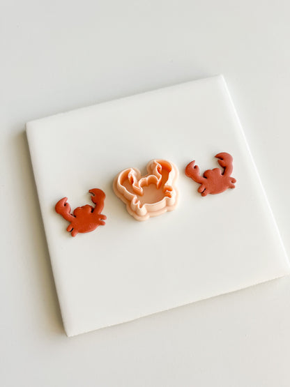 Crab No. 1 Clay Cutter | Crab No. 1 Polymer Clay Cutter for DIY Nautical Earrings Ocean-Themed Jewelry and Handmade Beach Accessories