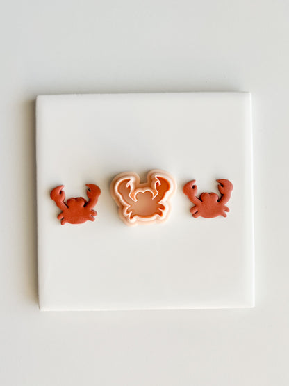 Crab No. 1 Clay Cutter | Crab No. 1 Polymer Clay Cutter for DIY Nautical Earrings Ocean-Themed Jewelry and Handmade Beach Accessories