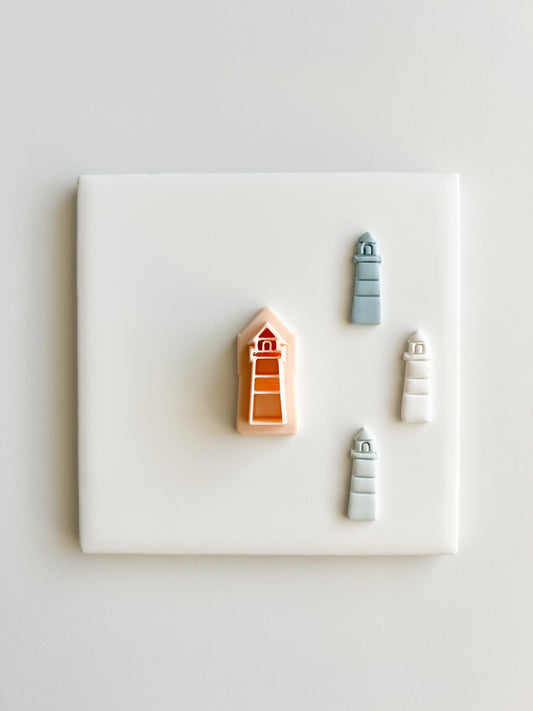 Lighthouse Clay Cutter | Lighthouse Polymer Clay Cutter for DIY Coastal Earrings Nautical Jewelry and Handmade Ocean Accessories