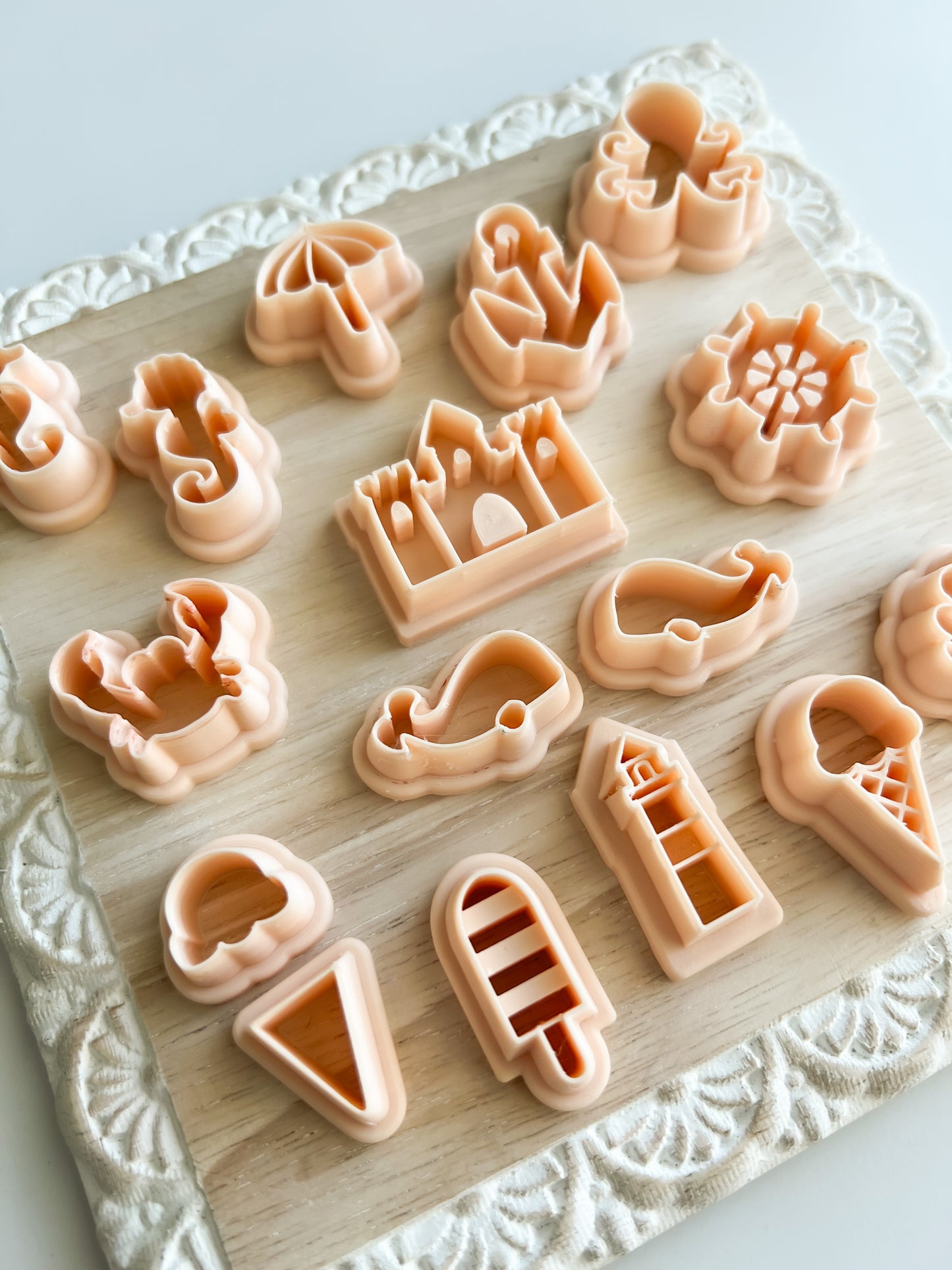 Summer Bundle (12 Pieces) Clay Cutters | Summer Bundle Polymer Clay Cutter Set for DIY Seasonal Earrings Beach-Themed Jewelry and Handmade Vacation Accessories