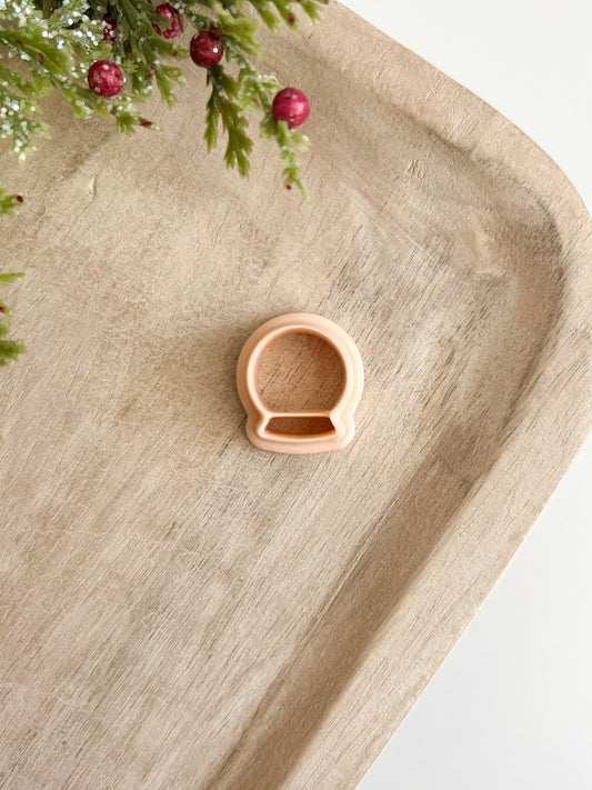Snowglobe Clay Cutter | Christmas Polymer Clay Cutter for DIY Earrings and Holiday Jewelry