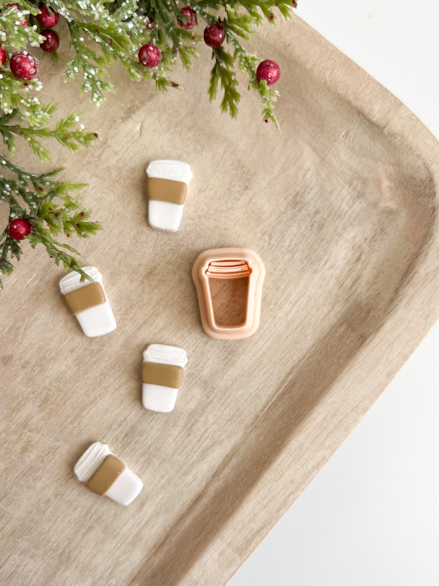 To Go Coffee Cup Clay Cutter | Polymer Clay Cutter for Coffee Lovers, DIY Jewelry, and Crafts