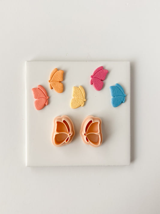 Butterfly Wings Clay Cutter | Butterfly Wings Polymer Clay Cutter for DIY Nature Earrings Fairy Jewelry and Handmade Botanical Accessories