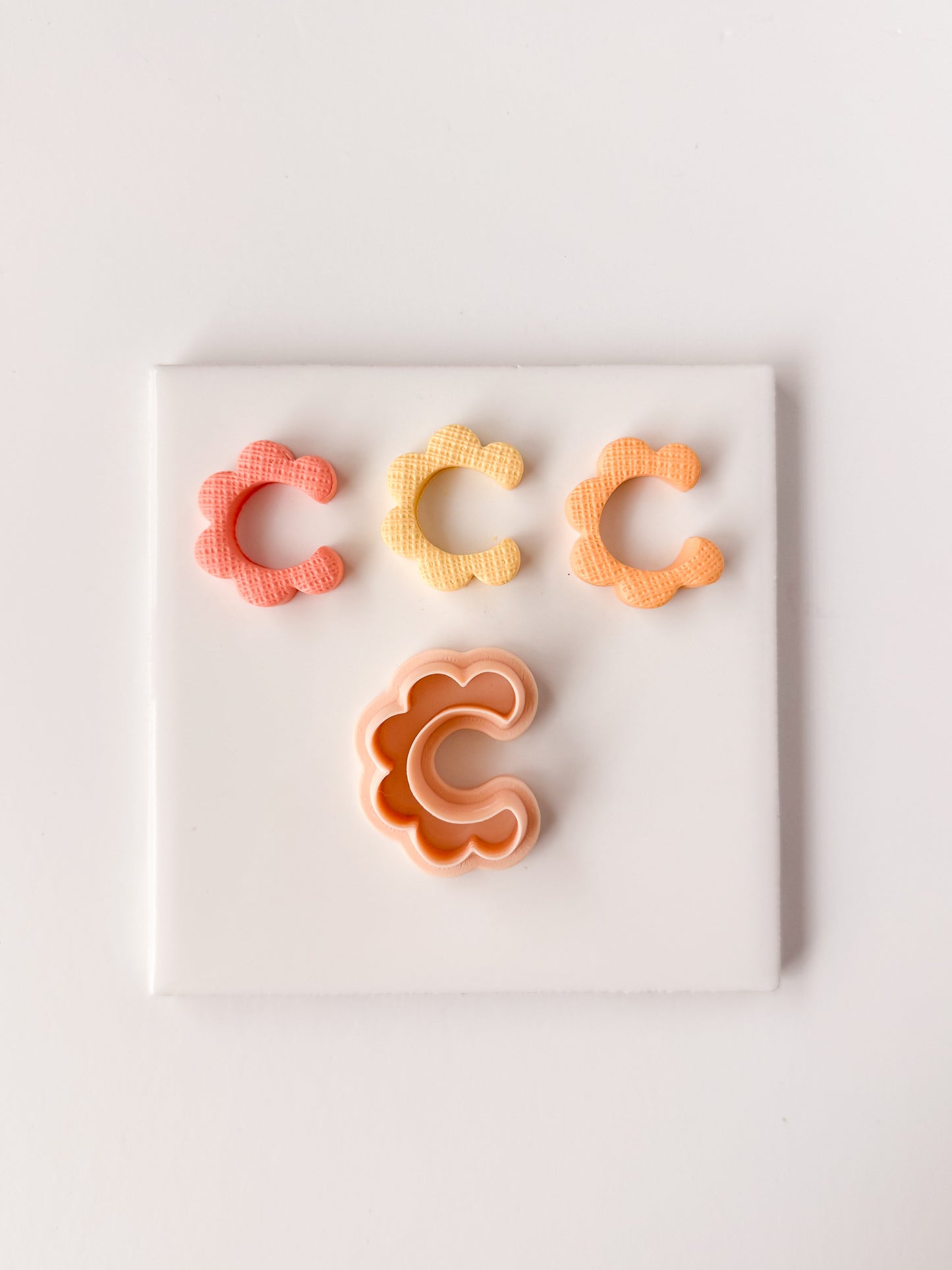 Scalloped Moon Shape Clay Cutter | Scalloped Moon Polymer Clay Cutter for DIY Celestial Earrings Lunar Jewelry and Handmade Space-Themed Accessories