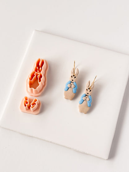 Peter Rabbit Clay Cutter | Peter Rabbit Polymer Clay Cutter for DIY Easter Earrings Storybook Jewelry and Handmade Children‚ Clay Cutter Accessories
