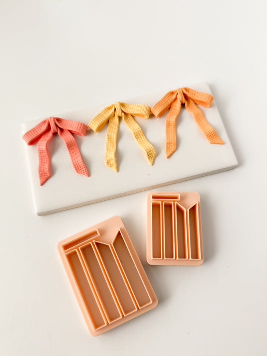 Coquette Builder Bow No. 11 Clay Cutter | Coquette Bow Polymer Clay Cutter for DIY Fashion Earrings Romantic Jewelry and Handmade Vintage Accessories