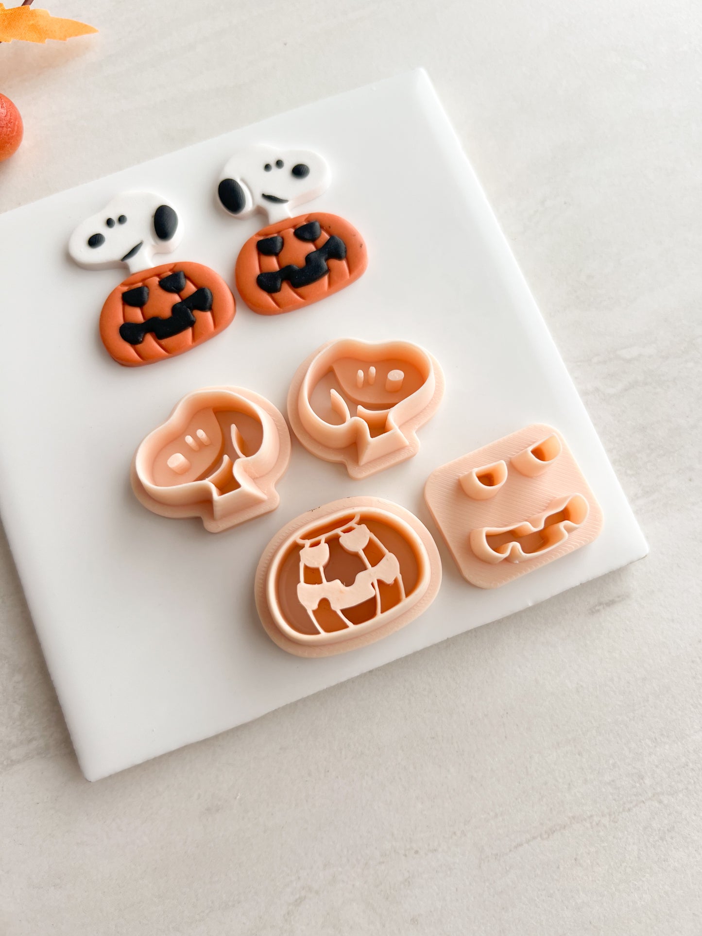 Snoopy Jack O Lantern Clay Cutter | Snoopy Jack O Lantern Polymer Clay Cutter for DIY Halloween Earrings Nostalgic Jewelry and Handmade Peanuts-Themed Accessories