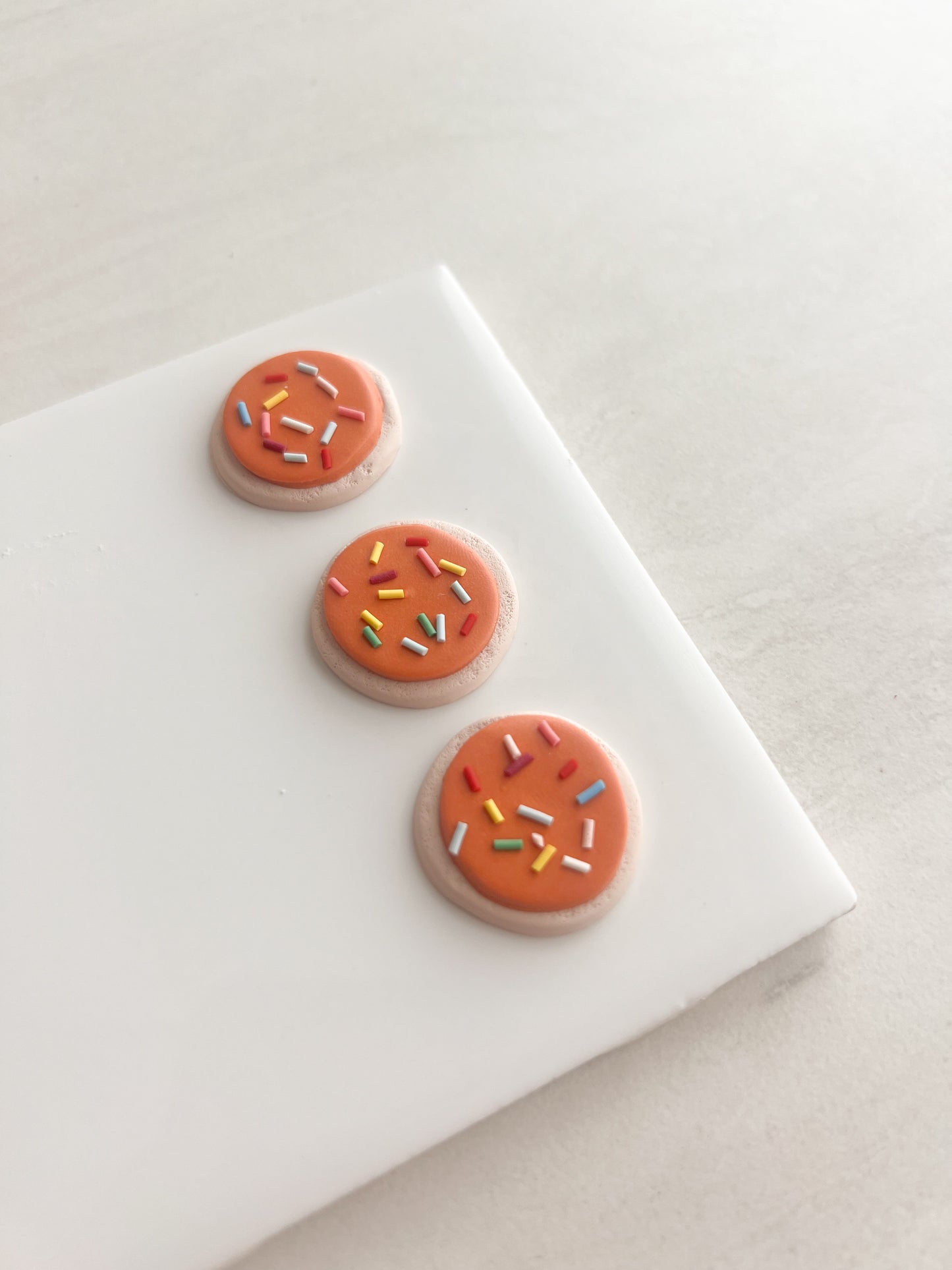 Halloween Cookie Frosted Clay Cutter | Halloween Cookie Frosted Polymer Clay Cutter for DIY Baking-Themed Earrings Cute Jewelry and Handmade Holiday Accessories