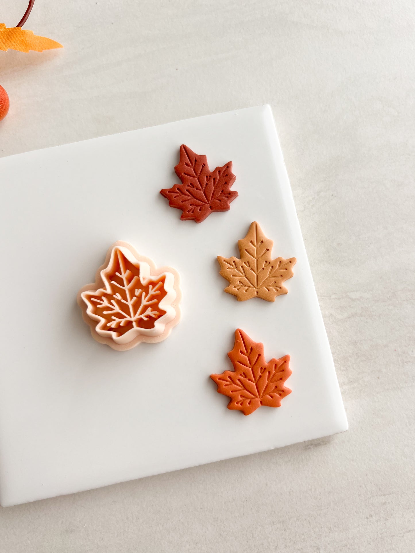 Maple Leaf No. 5 Clay Cutter | Maple Leaf No. 5 Polymer Clay Cutter for DIY Fall Earrings Harvest Jewelry and Handmade Nature Accessories