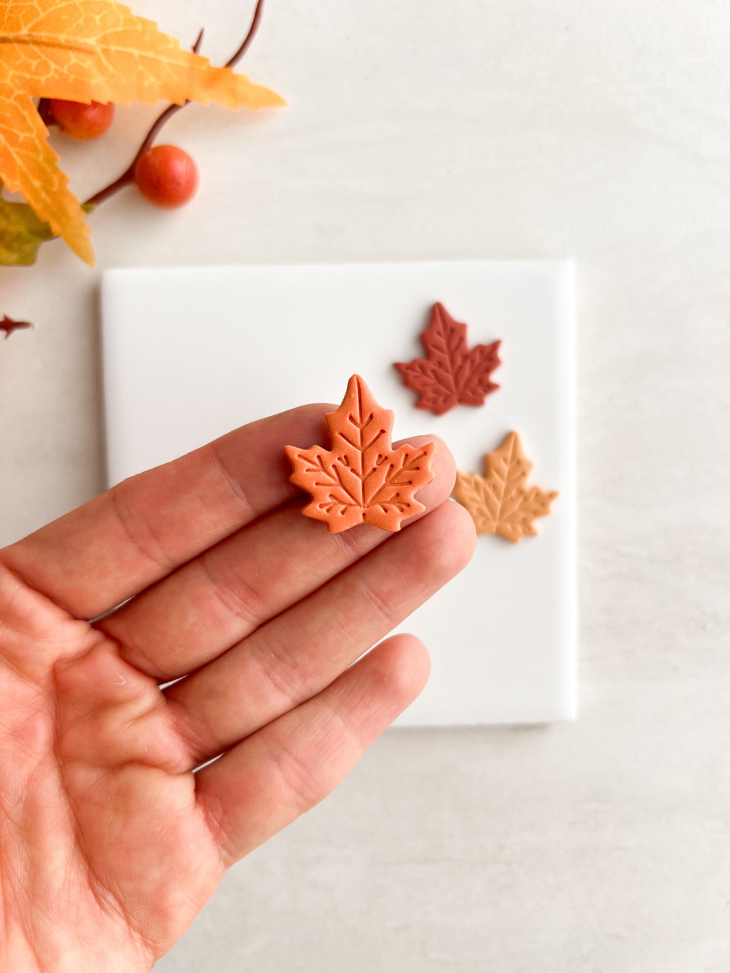 Maple Leaf No. 5 Clay Cutter | Maple Leaf No. 5 Polymer Clay Cutter for DIY Fall Earrings Harvest Jewelry and Handmade Nature Accessories