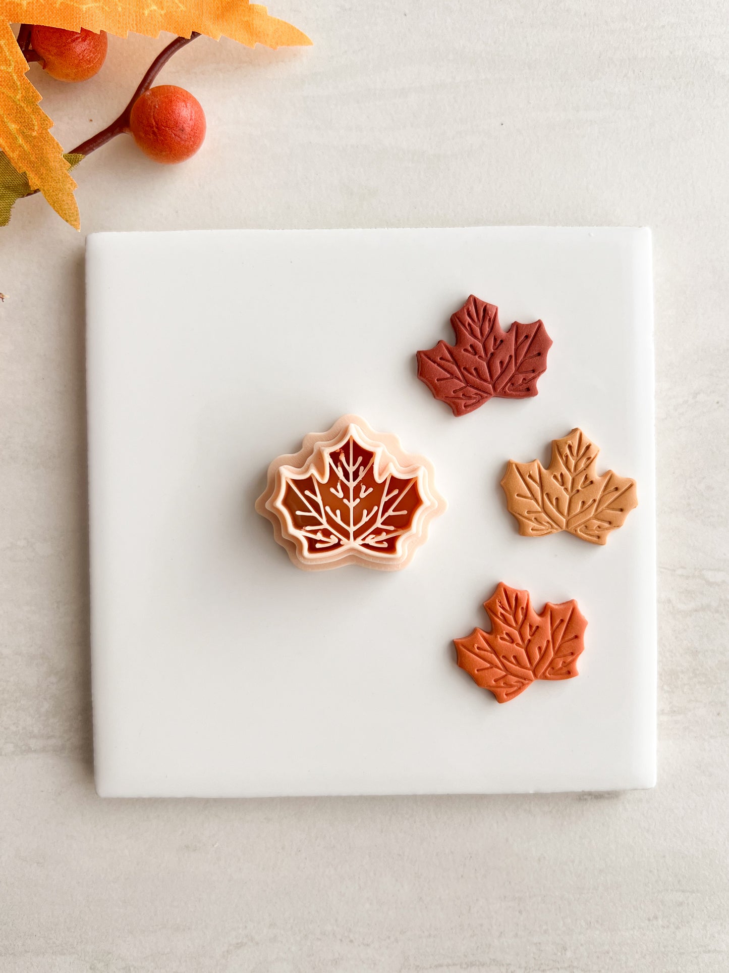 Maple Leaf No. 4 Clay Cutter | Maple Leaf No. 4 Polymer Clay Cutter for DIY Autumn Earrings Botanical Jewelry and Handmade Seasonal Accessories