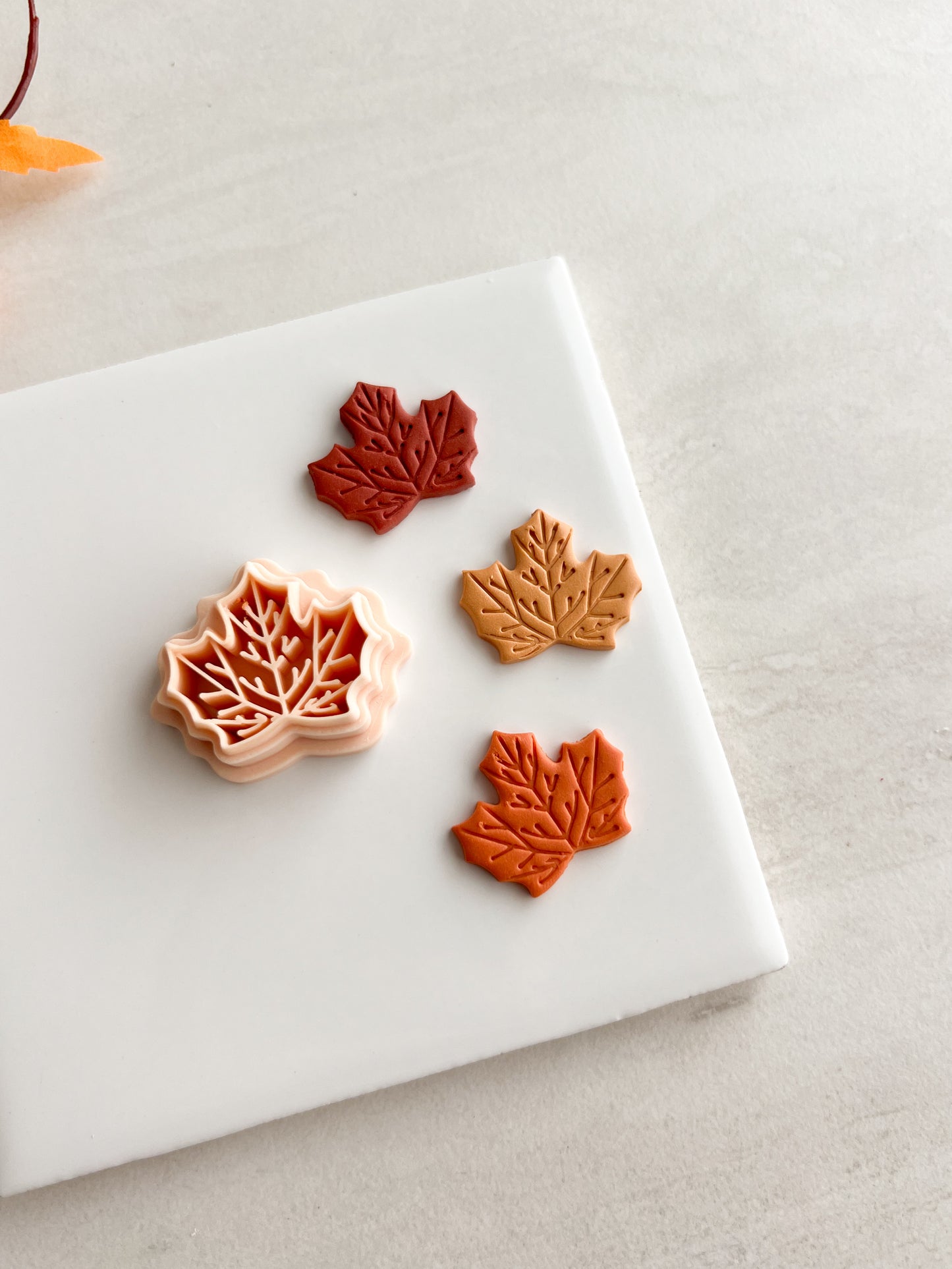 Maple Leaf No. 4 Clay Cutter | Maple Leaf No. 4 Polymer Clay Cutter for DIY Autumn Earrings Botanical Jewelry and Handmade Seasonal Accessories