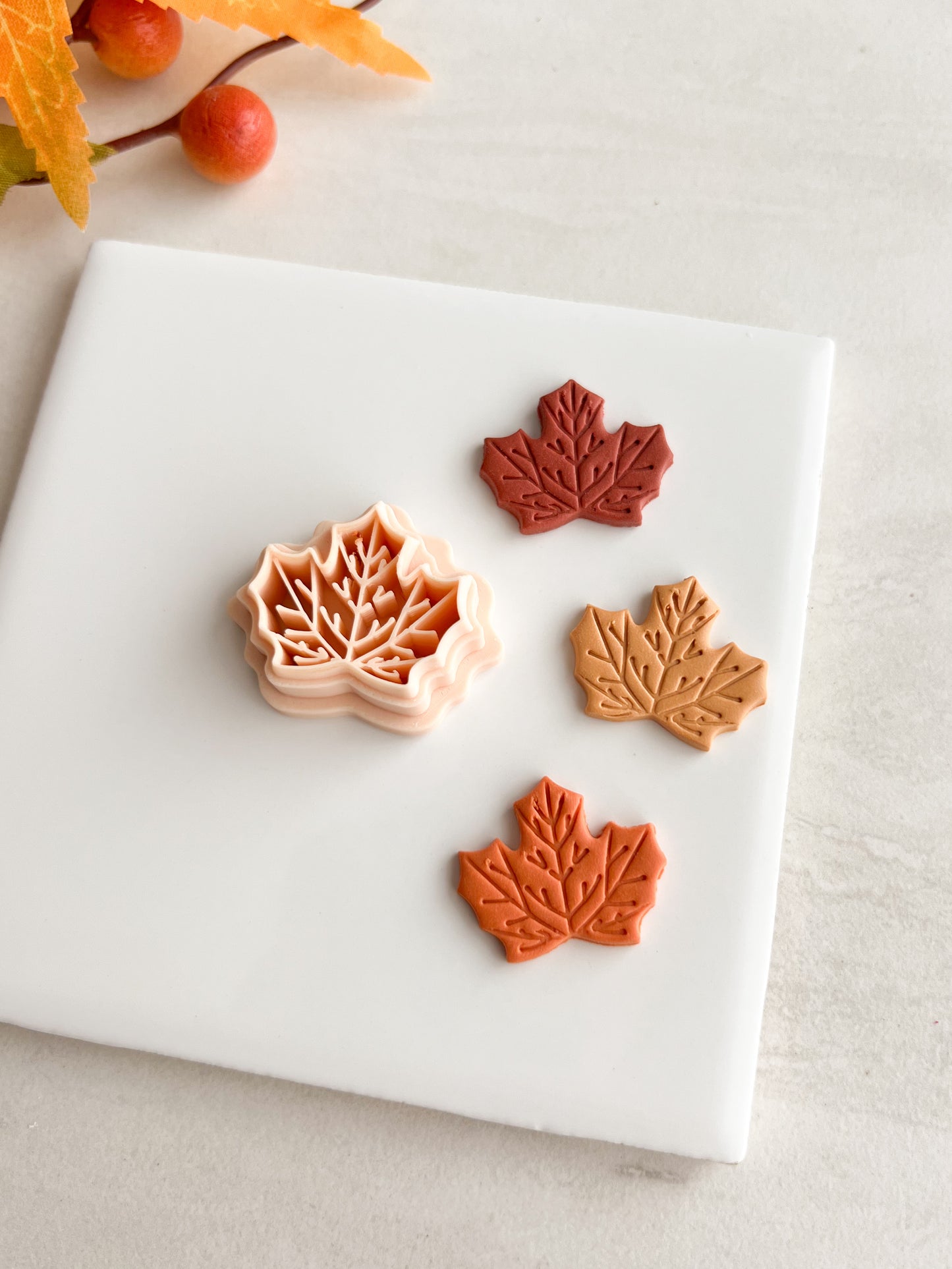 Maple Leaf No. 4 Clay Cutter | Maple Leaf No. 4 Polymer Clay Cutter for DIY Autumn Earrings Botanical Jewelry and Handmade Seasonal Accessories