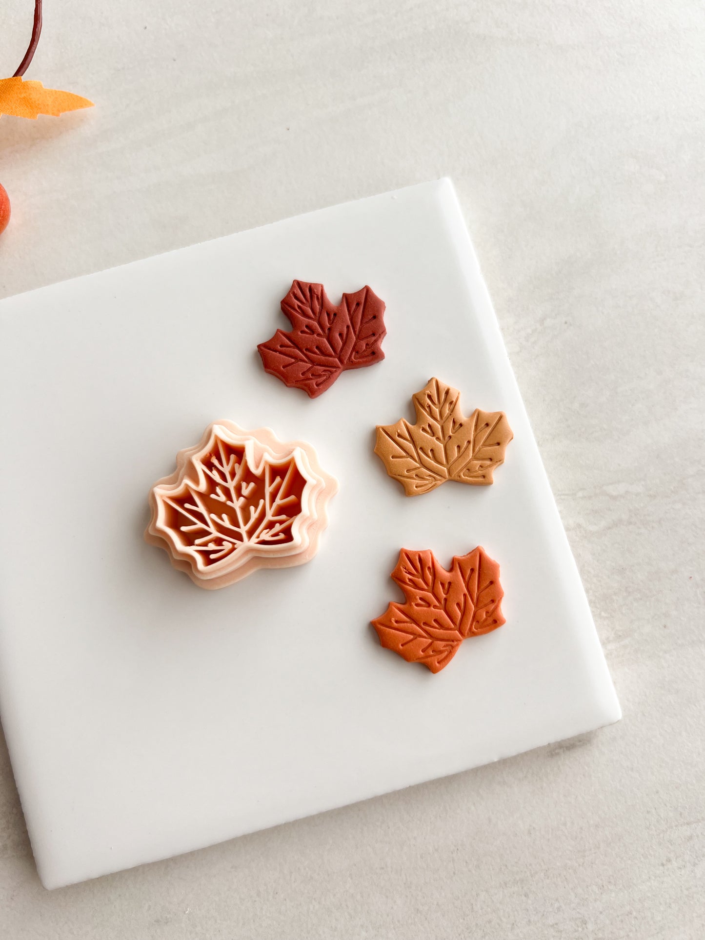 Maple Leaf No. 4 Clay Cutter | Maple Leaf No. 4 Polymer Clay Cutter for DIY Autumn Earrings Botanical Jewelry and Handmade Seasonal Accessories