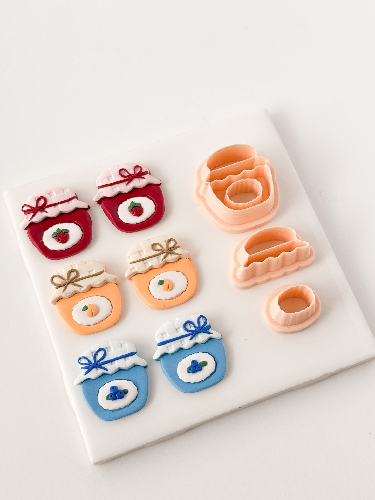 Fruit Jar Clay Cutter | Fruit Jar Polymer Clay Cutter for DIY Summer Earrings Cottagecore Jewelry and Handmade Farmhouse Accessories