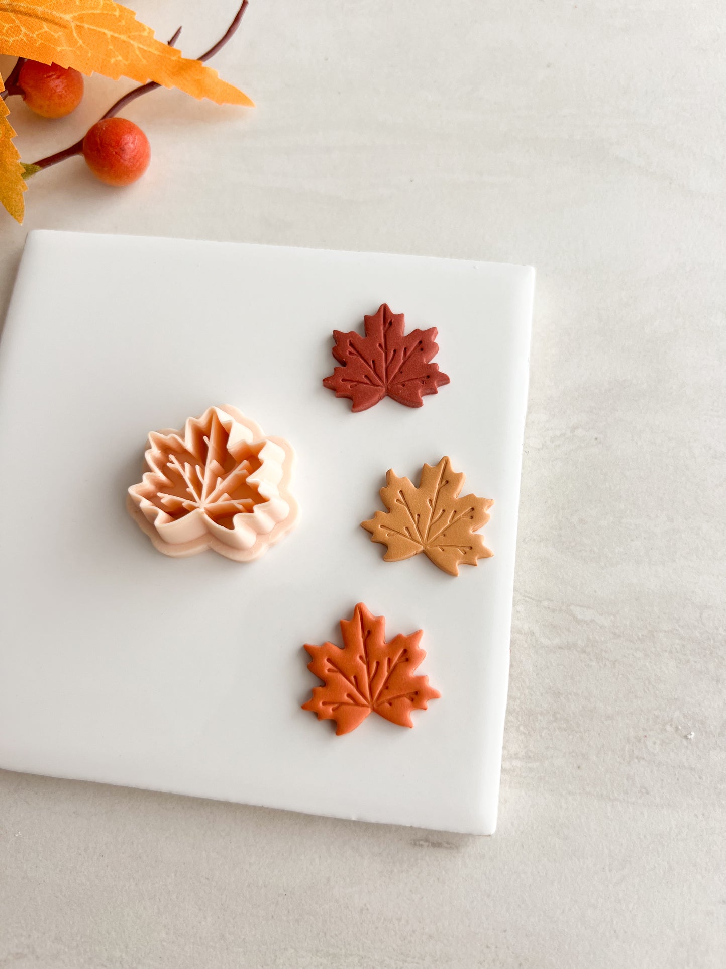 Maple Leaf No. 6 Clay Cutter | Maple Leaf No. 6 Polymer Clay Cutter for DIY Thanksgiving Earrings Rustic Jewelry and Handmade Autumn Accessories