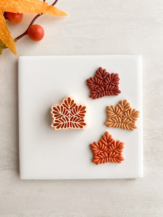 Intricate Maple Leaf Clay Cutter | Intricate Maple Leaf Polymer Clay Cutter for DIY Elegant Fall Earrings Nature Jewelry and Handmade Autumn Accessories
