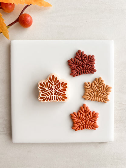 Intricate Maple Leaf Clay Cutter | Intricate Maple Leaf Polymer Clay Cutter for DIY Elegant Fall Earrings Nature Jewelry and Handmade Autumn Accessories