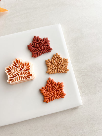 Intricate Maple Leaf Clay Cutter | Intricate Maple Leaf Polymer Clay Cutter for DIY Elegant Fall Earrings Nature Jewelry and Handmade Autumn Accessories