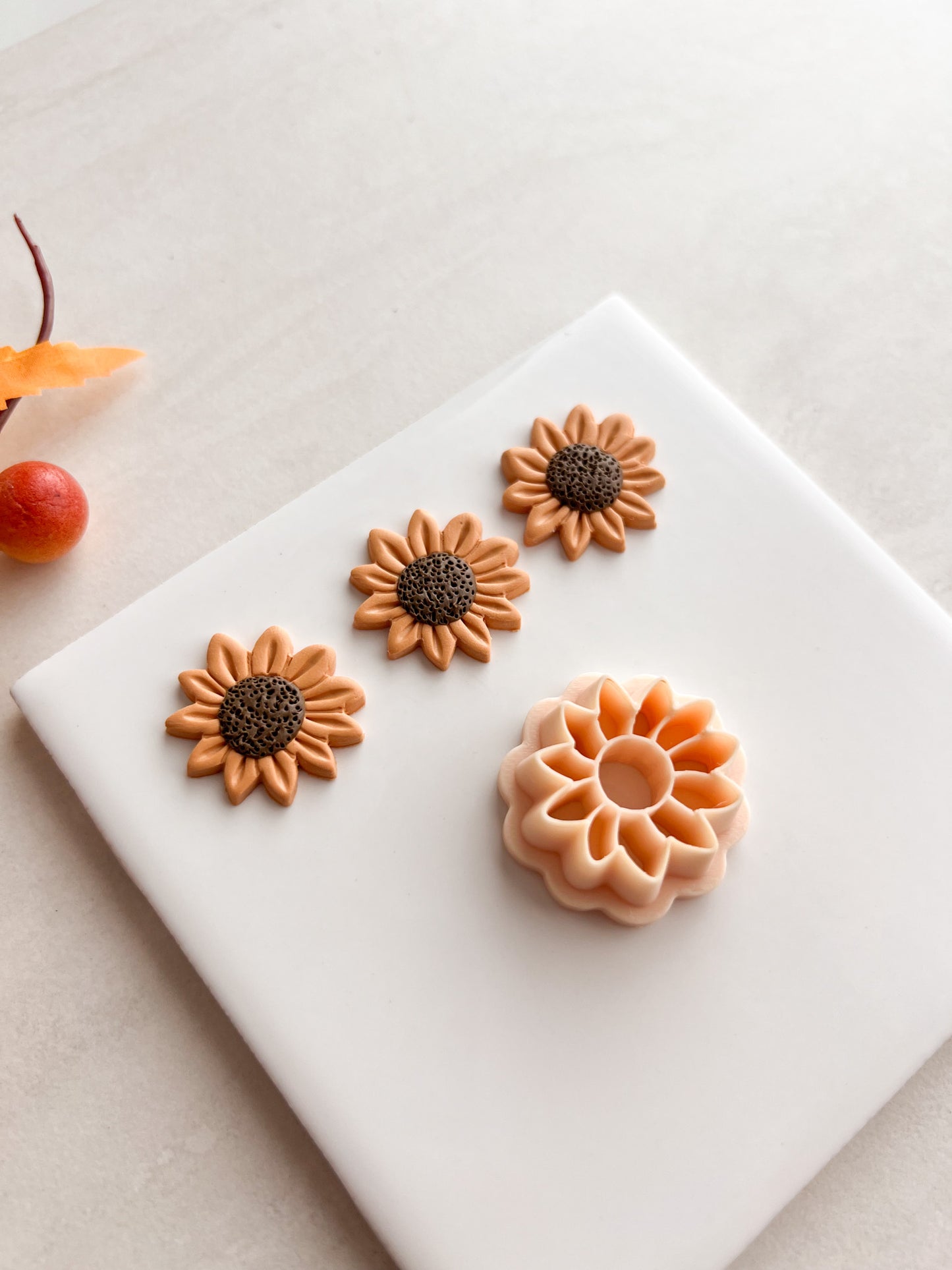 Sunflower No. 1 Clay Cutter | Floral Polymer Clay Cutter for DIY Earrings, Jewelry, and Summer Crafts