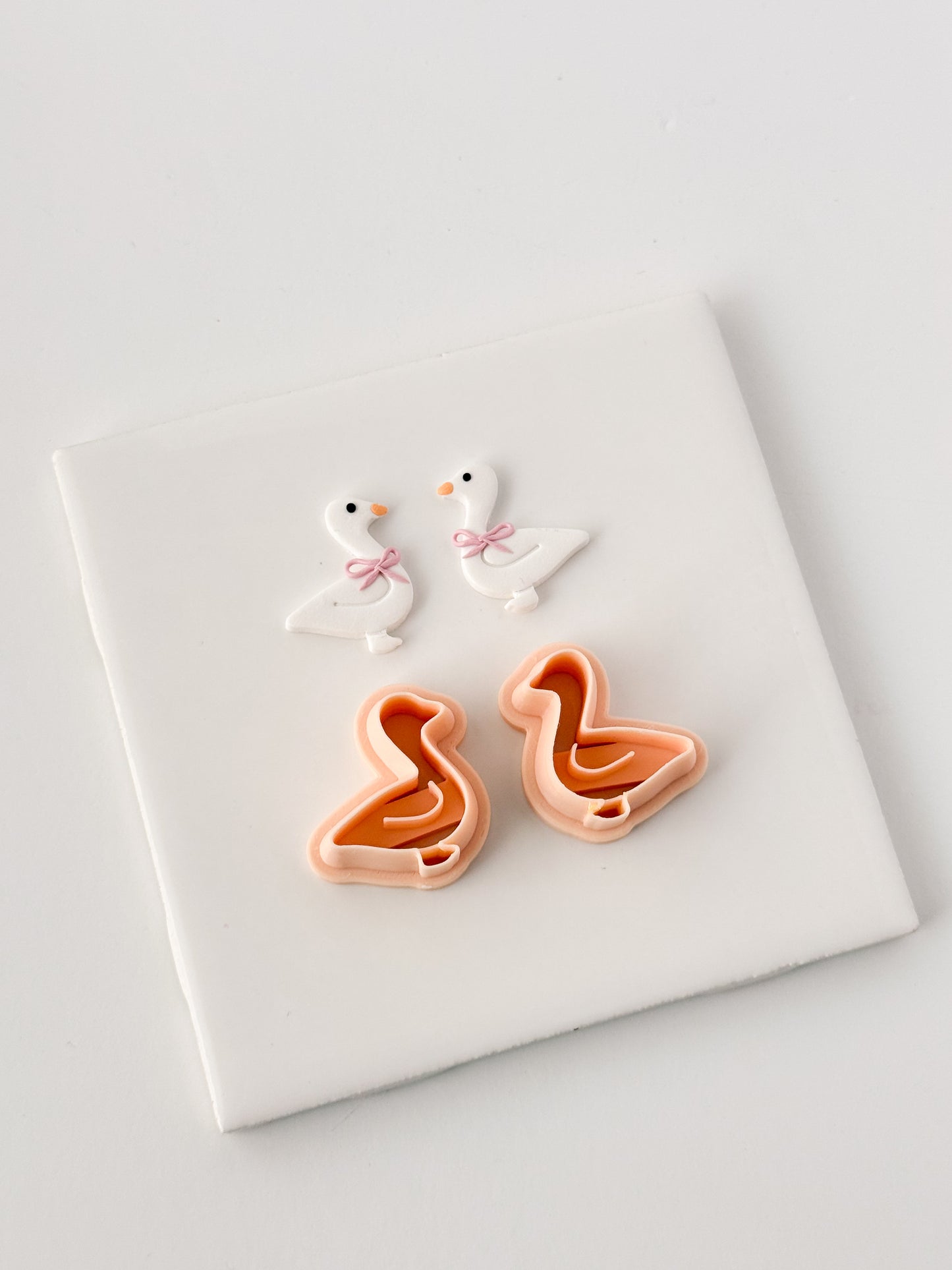 Goose Clay Cutter | Goose Polymer Clay Cutter for DIY Farm Earrings Animal Jewelry and Handmade Country Accessories