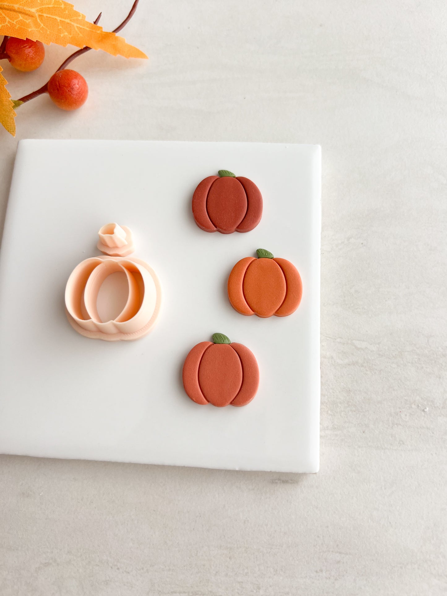 Pumpkin No. 8 Clay Cutter | Pumpkin No. 8 Polymer Clay Cutter for DIY Halloween Earrings Jack O'Lantern Jewelry and Handmade Seasonal Accessories
