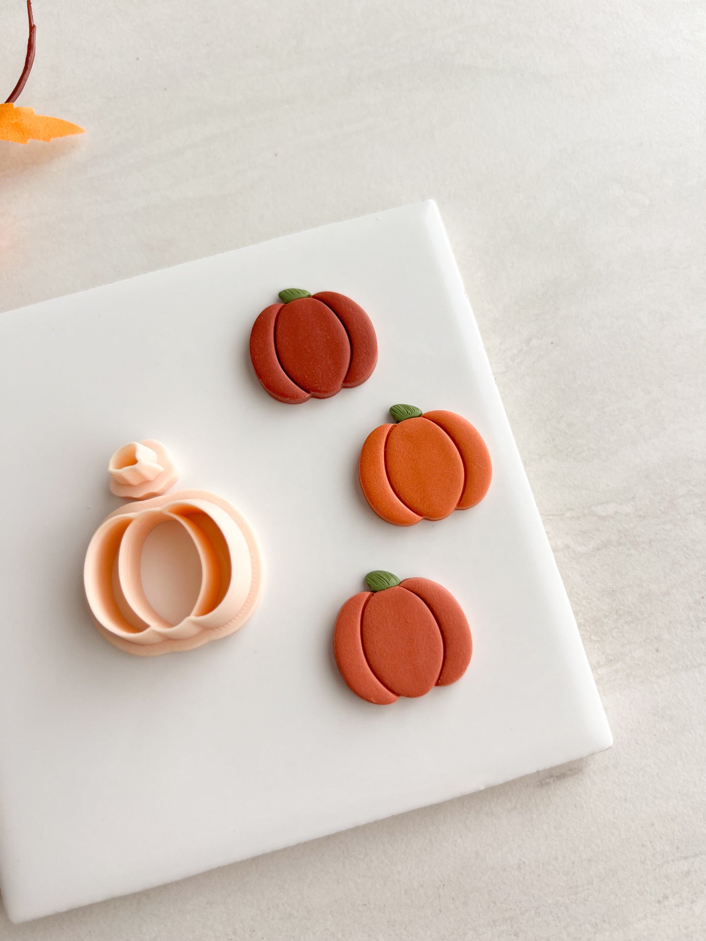 Pumpkin No. 8 Clay Cutter | Pumpkin No. 8 Polymer Clay Cutter for DIY Halloween Earrings Jack O'Lantern Jewelry and Handmade Seasonal Accessories