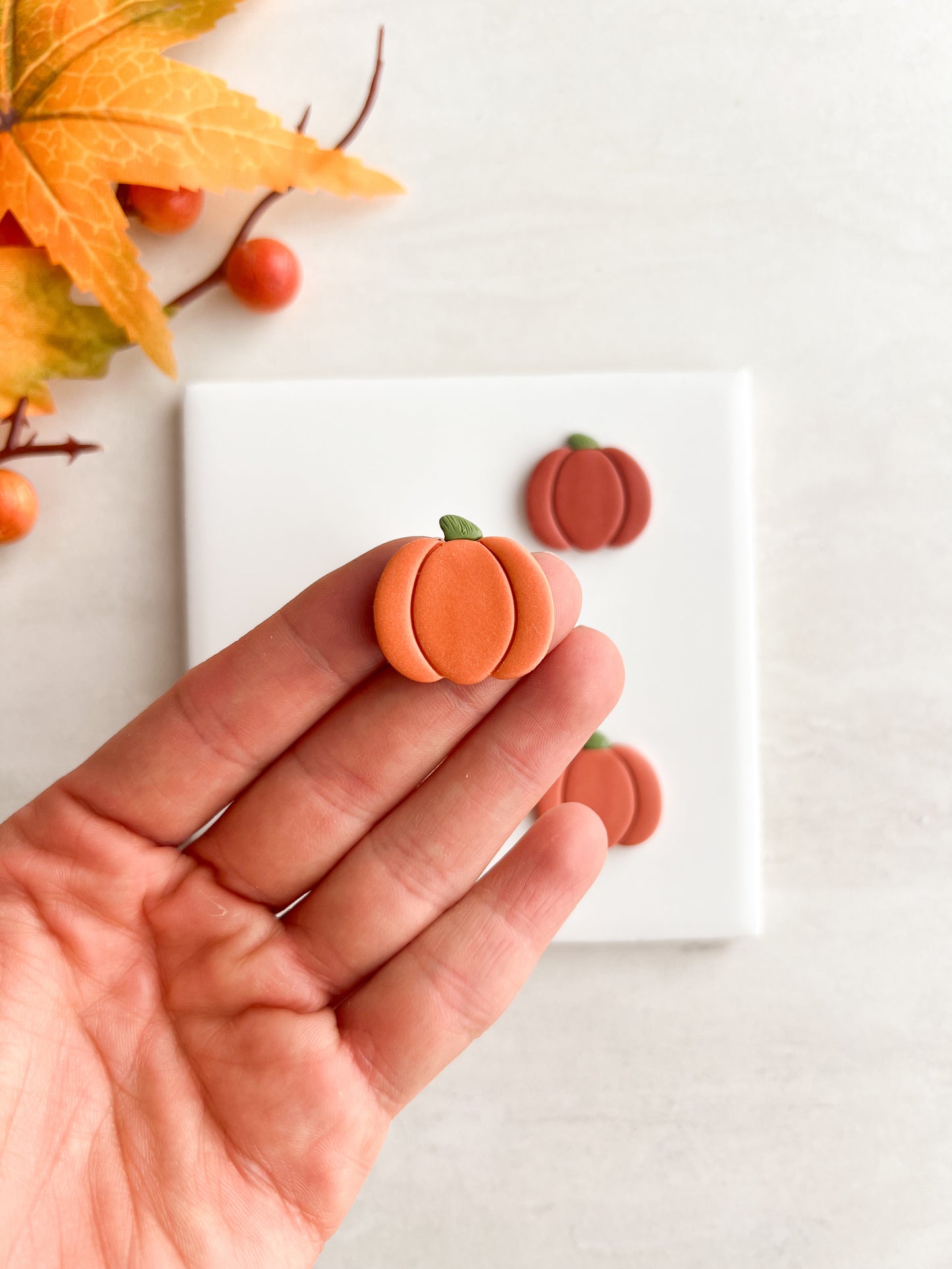Pumpkin No. 8 Clay Cutter | Pumpkin No. 8 Polymer Clay Cutter for DIY Halloween Earrings Jack O'Lantern Jewelry and Handmade Seasonal Accessories