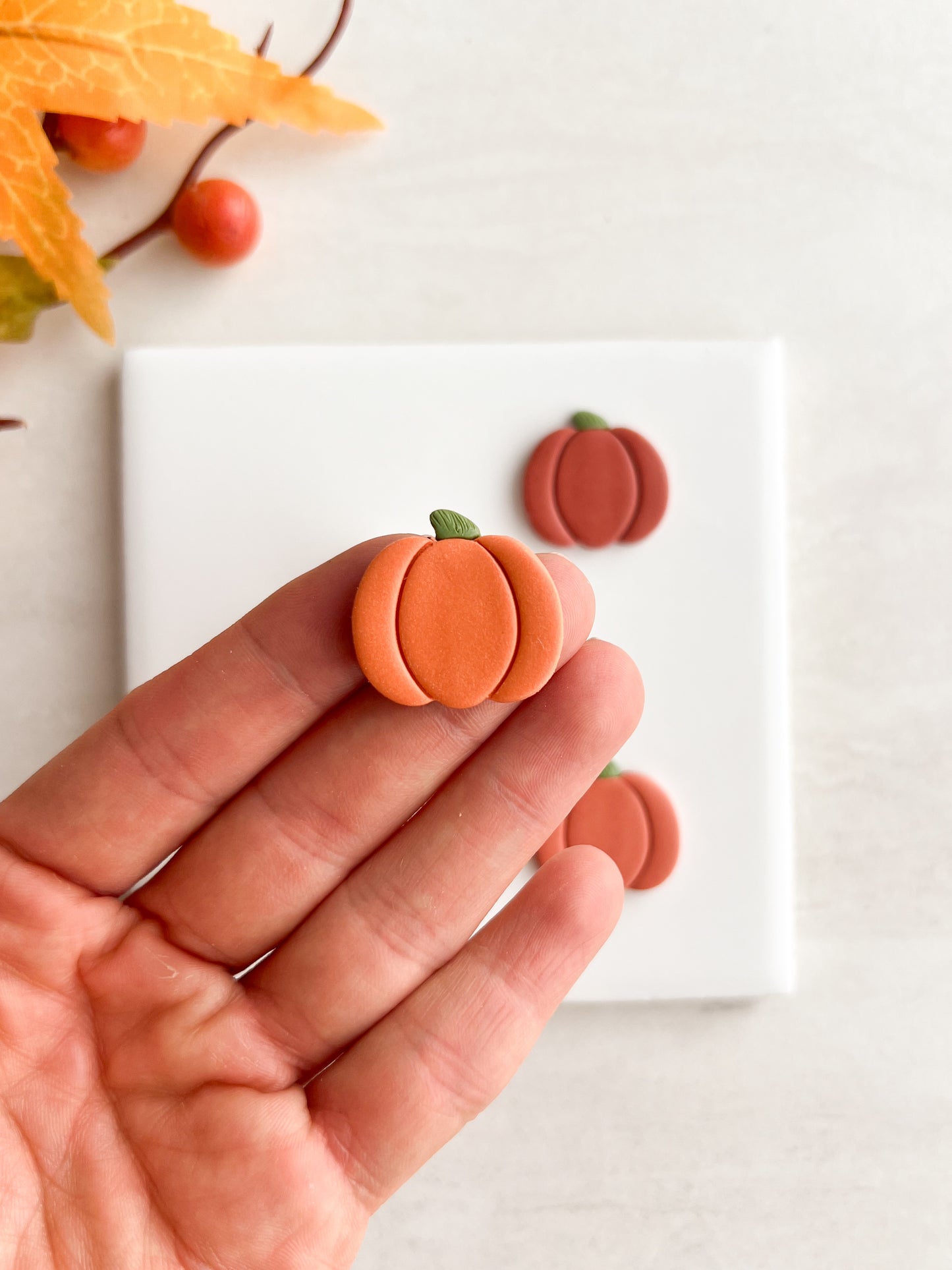 Pumpkin No. 8 Clay Cutter | Pumpkin No. 8 Polymer Clay Cutter for DIY Halloween Earrings Jack O'Lantern Jewelry and Handmade Seasonal Accessories