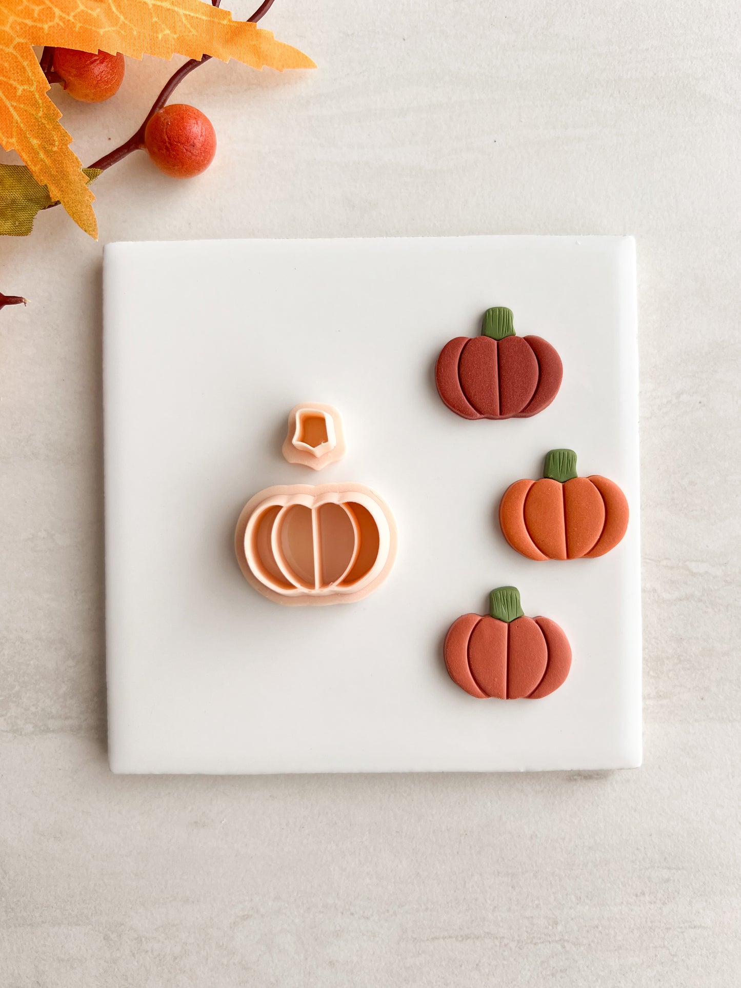 Pumpkin No. 5 Clay Cutter | Pumpkin No. 5 Polymer Clay Cutter for DIY Halloween Earrings Cute Fall Jewelry and Handmade Seasonal Accessories