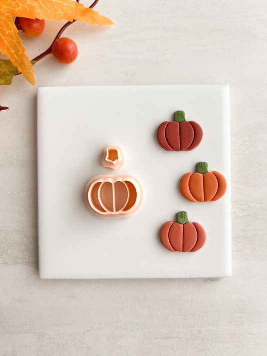 Pumpkin No. 5 Clay Cutter | Pumpkin No. 5 Polymer Clay Cutter for DIY Halloween Earrings Cute Fall Jewelry and Handmade Seasonal Accessories