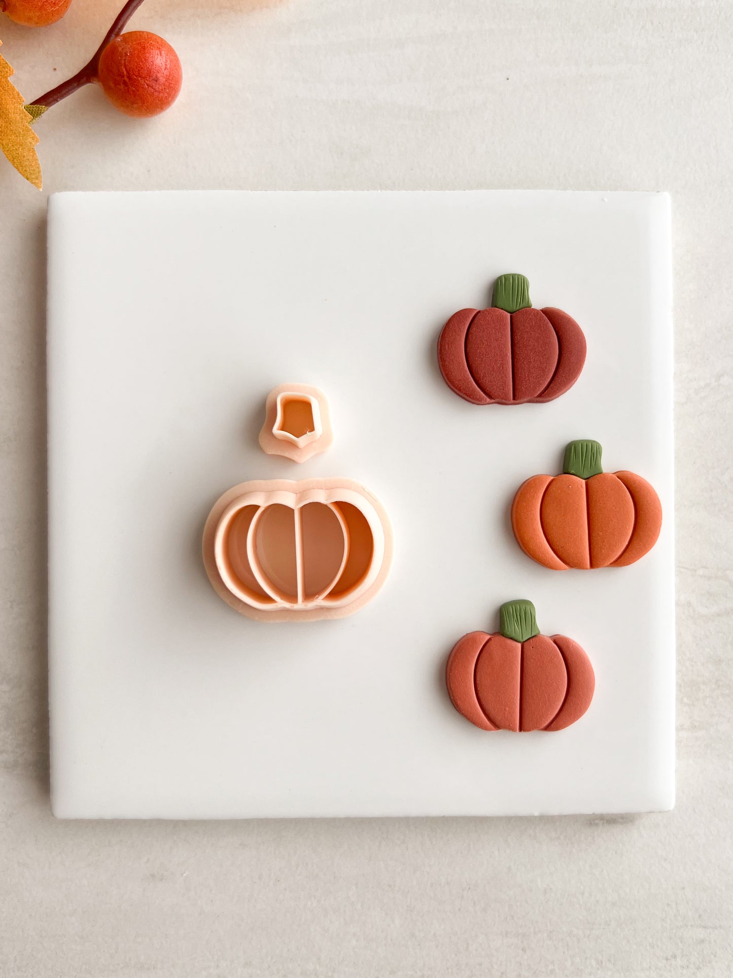 Pumpkin No. 5 Clay Cutter | Pumpkin No. 5 Polymer Clay Cutter for DIY Halloween Earrings Cute Fall Jewelry and Handmade Seasonal Accessories