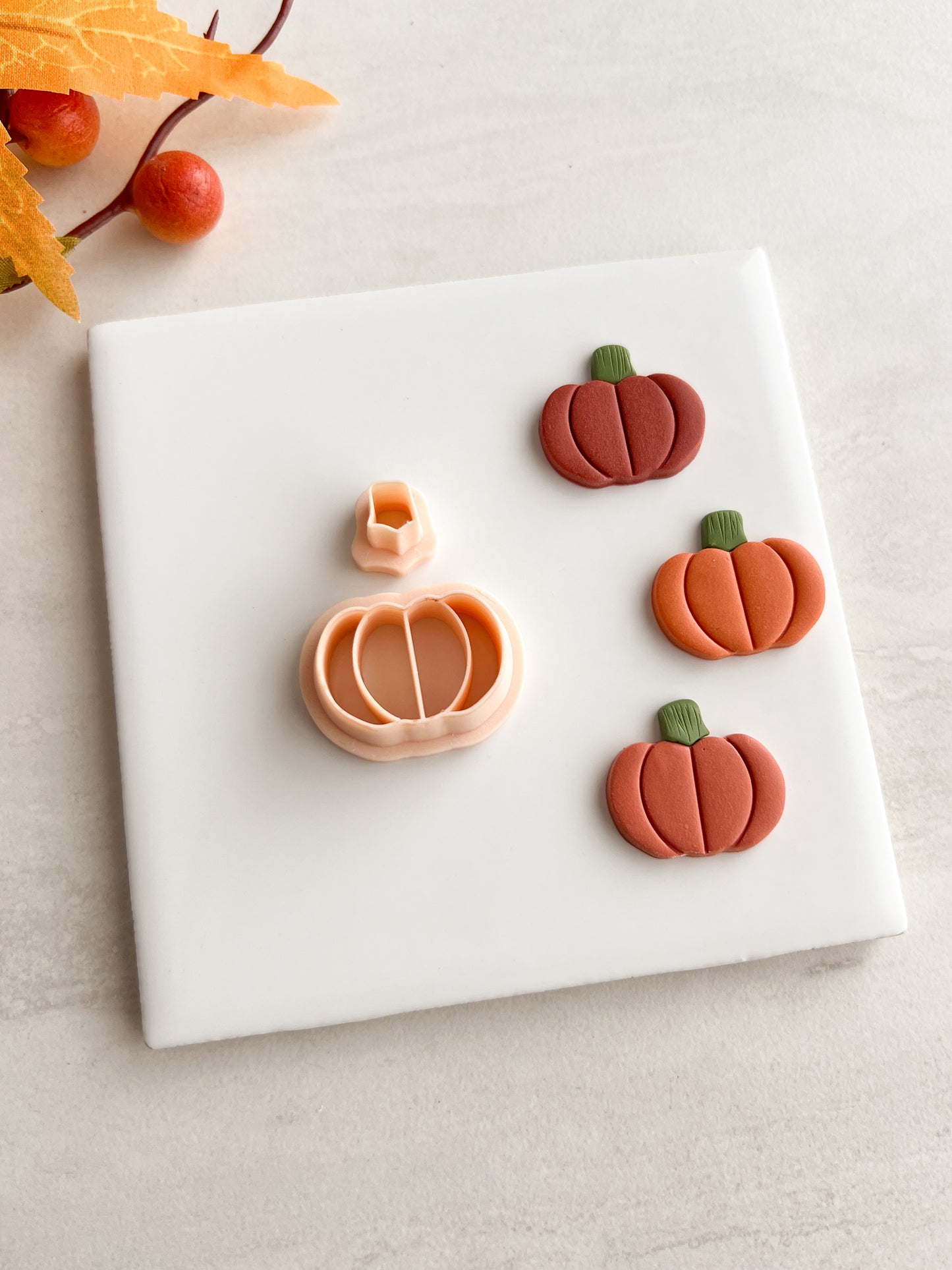 Pumpkin No. 5 Clay Cutter | Pumpkin No. 5 Polymer Clay Cutter for DIY Halloween Earrings Cute Fall Jewelry and Handmade Seasonal Accessories