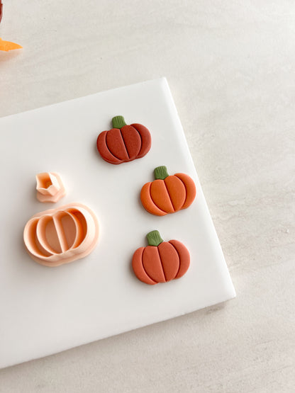 Pumpkin No. 5 Clay Cutter | Pumpkin No. 5 Polymer Clay Cutter for DIY Halloween Earrings Cute Fall Jewelry and Handmade Seasonal Accessories