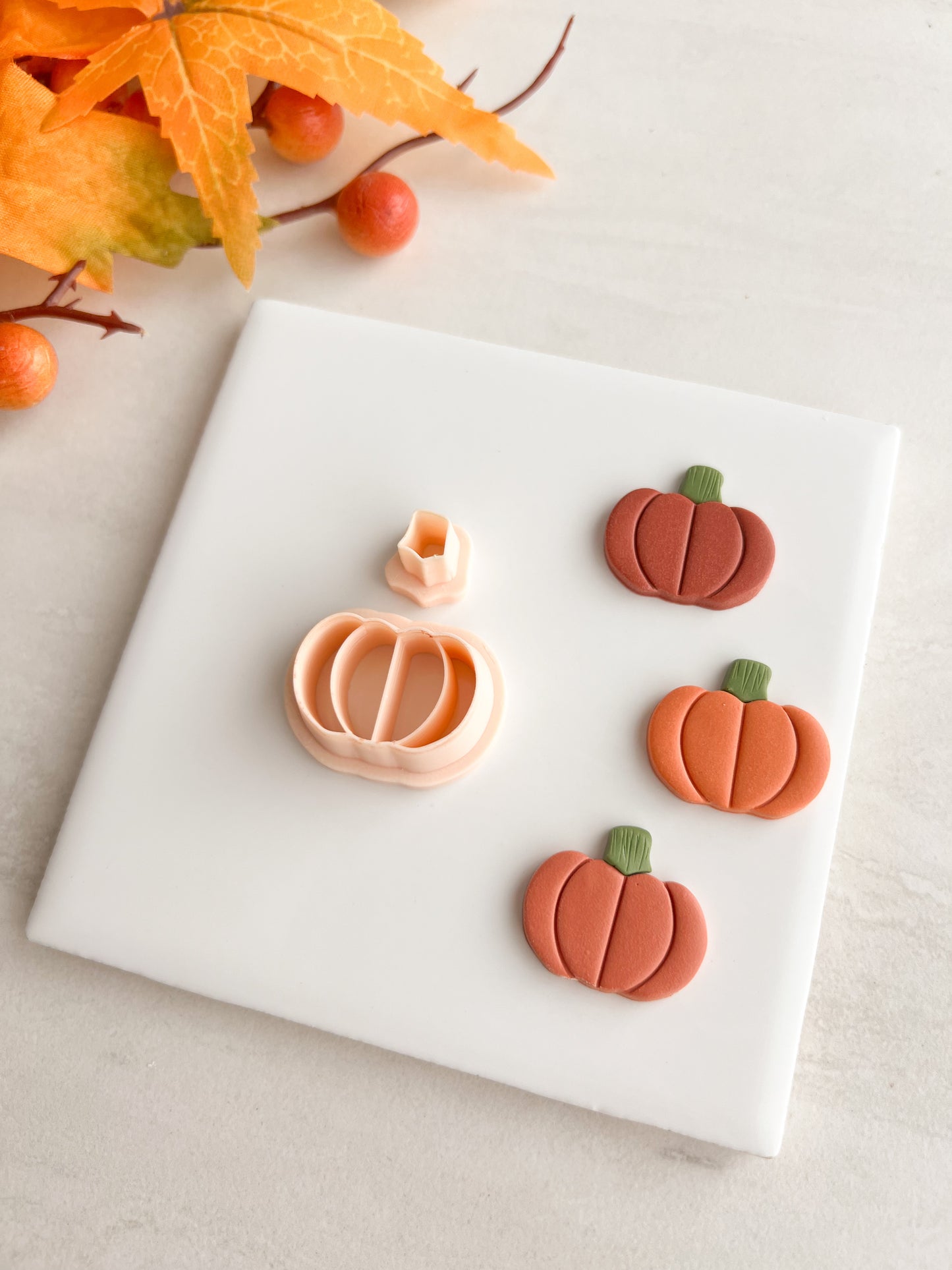 Pumpkin No. 5 Clay Cutter | Pumpkin No. 5 Polymer Clay Cutter for DIY Halloween Earrings Cute Fall Jewelry and Handmade Seasonal Accessories