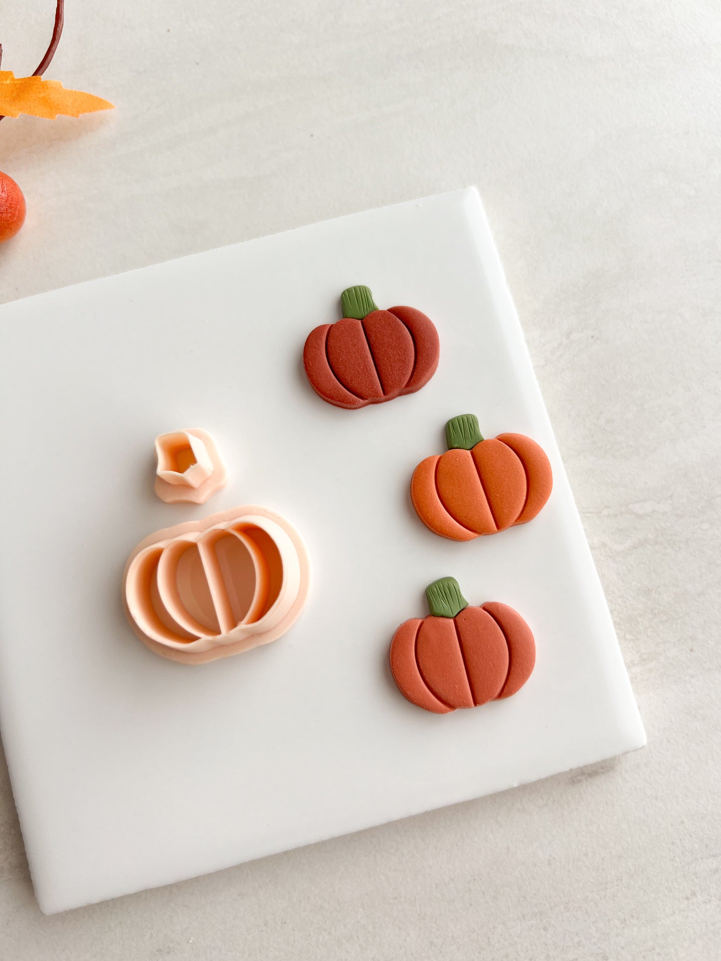 Pumpkin No. 5 Clay Cutter | Pumpkin No. 5 Polymer Clay Cutter for DIY Halloween Earrings Cute Fall Jewelry and Handmade Seasonal Accessories