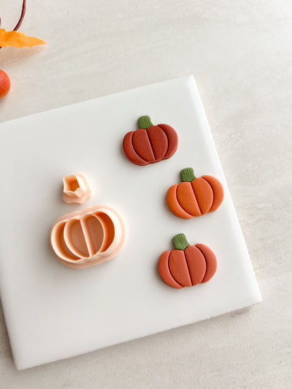 Pumpkin No. 5 Clay Cutter | Pumpkin No. 5 Polymer Clay Cutter for DIY Halloween Earrings Cute Fall Jewelry and Handmade Seasonal Accessories