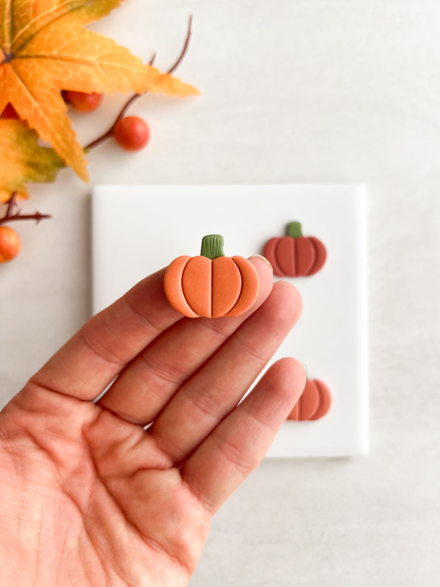 Pumpkin No. 5 Clay Cutter | Pumpkin No. 5 Polymer Clay Cutter for DIY Halloween Earrings Cute Fall Jewelry and Handmade Seasonal Accessories