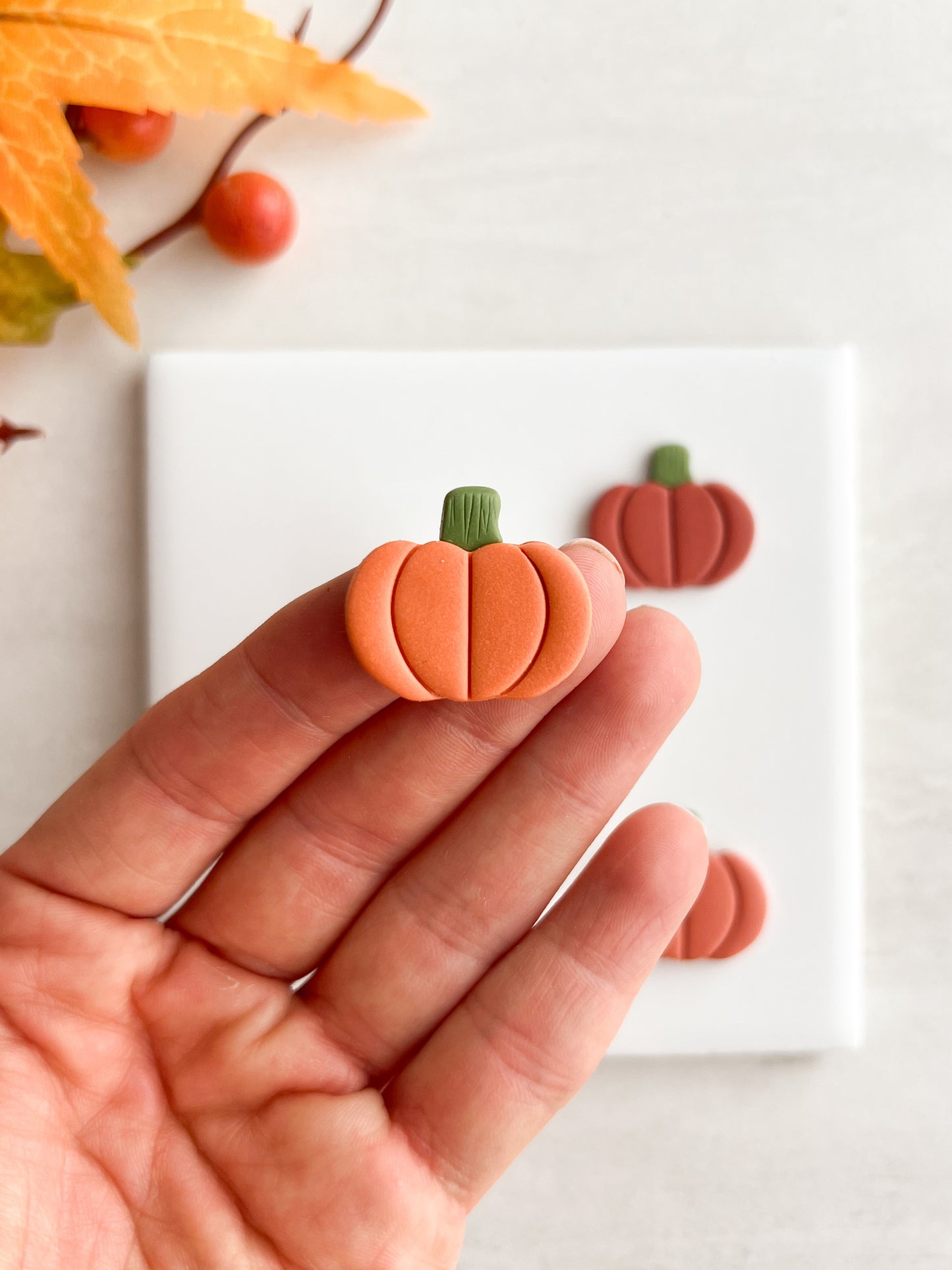 Pumpkin No. 5 Clay Cutter | Pumpkin No. 5 Polymer Clay Cutter for DIY Halloween Earrings Cute Fall Jewelry and Handmade Seasonal Accessories