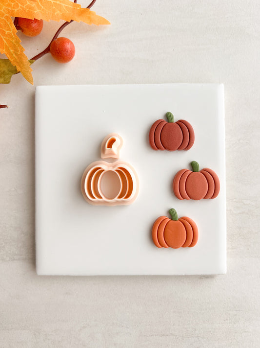 Pumpkin No. 12 Clay Cutter | Pumpkin No. 12 Polymer Clay Cutter for DIY Autumn Earrings Rustic Jewelry and Handmade Fall Accessories