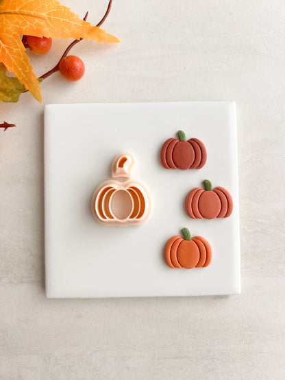Pumpkin No. 12 Clay Cutter | Pumpkin No. 12 Polymer Clay Cutter for DIY Autumn Earrings Rustic Jewelry and Handmade Fall Accessories
