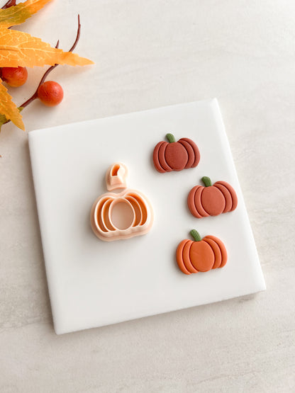Pumpkin No. 12 Clay Cutter | Pumpkin No. 12 Polymer Clay Cutter for DIY Autumn Earrings Rustic Jewelry and Handmade Fall Accessories