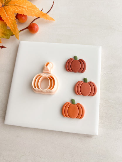 Pumpkin No. 12 Clay Cutter | Pumpkin No. 12 Polymer Clay Cutter for DIY Autumn Earrings Rustic Jewelry and Handmade Fall Accessories