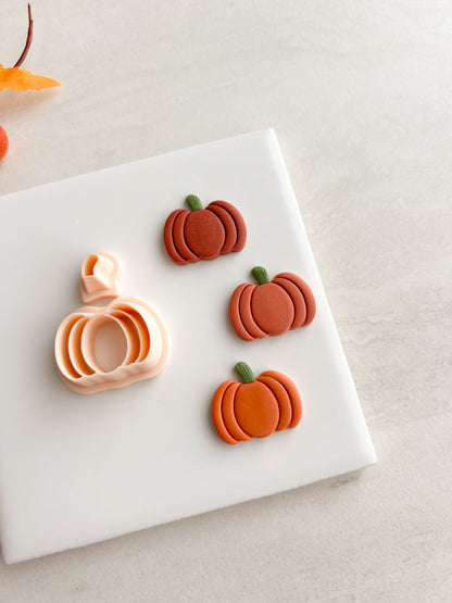 Pumpkin No. 12 Clay Cutter | Pumpkin No. 12 Polymer Clay Cutter for DIY Autumn Earrings Rustic Jewelry and Handmade Fall Accessories